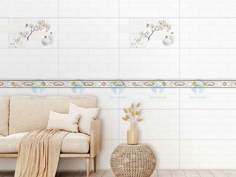 gạch điểm họa tiết ốp tường phòng khách mẫu gạch điểm họa tiết ốp tường phòng khách