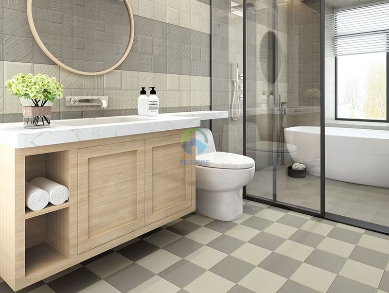 gạch bông lát nền nhà tắm 20x20 trơn