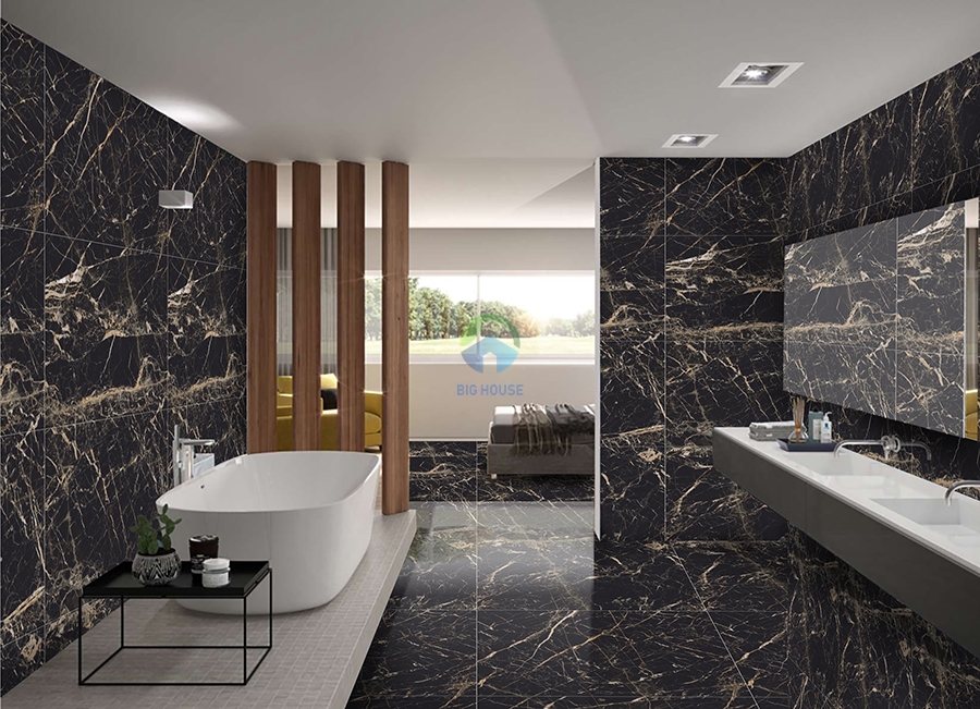 Chọn họa tiết gạch đen ốp tường phòng tắm phù hợp Chọn họa tiết gạch đen ốp tường phòng tắm phù hợp